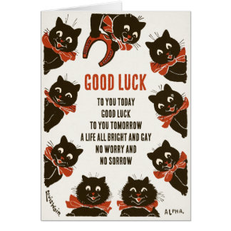 Verjaardag Louis Wain Veel succes katten CC0166 Ka