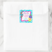 Verjaardag Luau Party Favor Label (Tas)