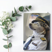 Verjaardag Luchtvaartmaatschappij Piloot Hond Vlie