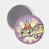 Verjaardag Luipaard Gecko Magneet (Voorkant / Achterkant)