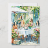 Verjaardag Lunch Flat Bedankt Card (Achterkant)