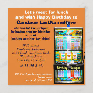 Verjaardag Luncheon Slot Machine Jackpot Kaart