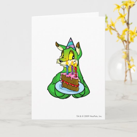 Verjaardag Lupe Kaart (Gele Bloem)