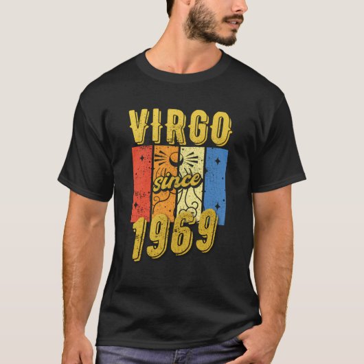 Verjaardag Maagd 1969 sterrenbeeld T-shirt (Voorkant)