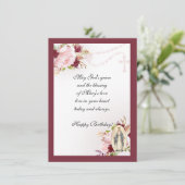 Verjaardag Maagd Maria Heilige Rozenkrans Kaart (Staand voorkant)