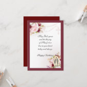 Verjaardag Maagd Maria Heilige Rozenkrans Kaart (Voorkant / Achterkant in situ)