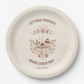 Verjaardag Maan Fase Magische Hemelse Feest Papieren Bordje (Voorkant)