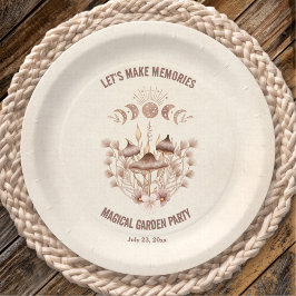 Verjaardag Maan Fase Magische Hemelse Feest Papieren Bordje