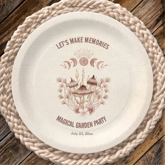 Verjaardag Maan Fase Magische Hemelse Feest Papieren Bordje