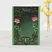 Verjaardag maart met Lotus & Bloodstone Kaart (Gele Bloem)