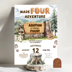 VERJAARDAG Made FOUR Adventure Woodlands Kaart