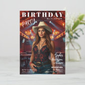 Verjaardag Magazine Hoesje Kaart (Staand voorkant)