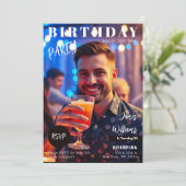 Verjaardag Magazine Hoesje Kaart (Staand voorkant)