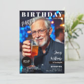 Verjaardag Magazine Hoesje Kaart (Staand voorkant)