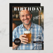 Verjaardag Magazine Hoesje Kaart (Voorkant / Achterkant)