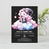 Verjaardag Magic Dreamy Wizard Kaart (Staand voorkant)