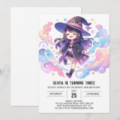Verjaardag Magic Enchantress Wizard Kaart (Voorkant / Achterkant)