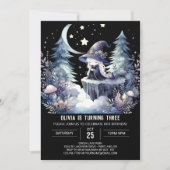 Verjaardag Magic Girl Wizard Kaart (Voorkant)