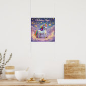 Verjaardag Magic poster Whimsical eenhoorn kinder  (Keuken)