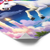 Verjaardag Magic poster Whimsical eenhoorn party a (Hoek)