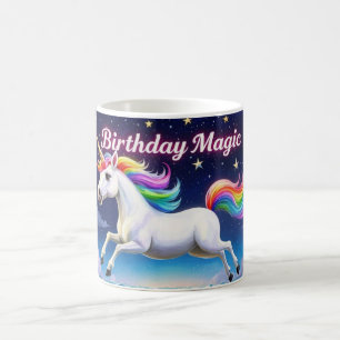 Verjaardag Magic Whimsical Eenhoorn Tea mok Cup
