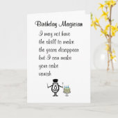 Verjaardag Magiër Een Grappig Gelukkige Verjaardag Kaart (Gele Bloem)