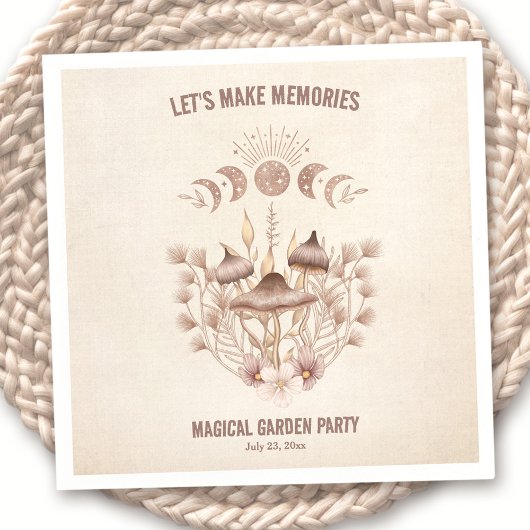 Verjaardag Magische Maan Fase Celestial Party Servet