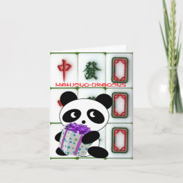 Verjaardag Mahjong-Dragons Kaart