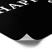 Verjaardag maken AGE er goed uitzien Black Welcome Poster (Hoek)