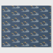 Verjaardag Mallard Duck Vliegen Over Water Cadeaupapier (Vlak)