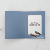 Verjaardag Mallard eenden in de hemel Kaart (Binnen)