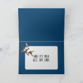 Verjaardag Mallard eenden vliegen over water Kaart (Binnen)