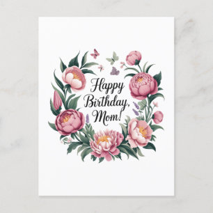 Verjaardag Mama Bloemstuk  Briefkaart