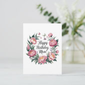 Verjaardag Mama Bloemstuk Briefkaart (Staand voorkant)