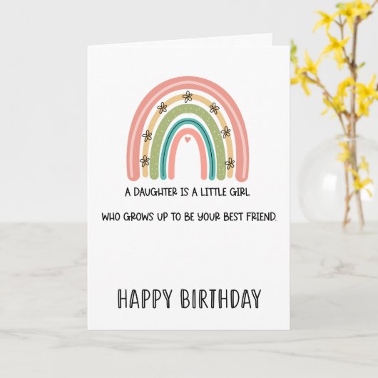 verjaardag mama. grappige kaart (Gele Bloem)