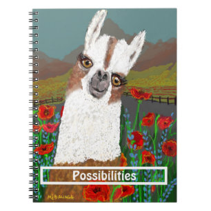 Verjaardag Mama Lama in het klaprozenveld Spiraal Notitieboek