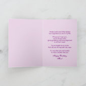 VERJAARDAG - MAMA - LAVENDEL LILACS KAART (Binnen)