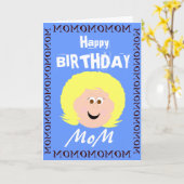 Verjaardag mama van zoon kaart (Gele Bloem)