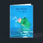 Verjaardag man Hij vangt levenslange grote vis Kaart<br><div class="desc">Ideal card for any man in your life. See similar or same image available in many categories,  Son,  Dad,  brother enz. for Father's Day and/or Birthdays.</div>