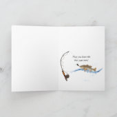 Verjaardag-man met Largemouth Bass Kaart (Binnen)
