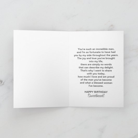 VERJAARDAG - MAN - PISTOOL - DOEL - LIEFDE KAART (Binnen)