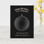 VERJAARDAG - MAN - PISTOOL - DOEL - LIEFDE KAART (Gele Bloem)