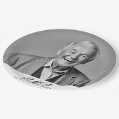 Verjaardag Mannelijk Stijlvolle Foto Zwart Wit Mon Papieren Bordje