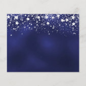 Verjaardag marineblauw zilveren feest Bewaar de da (Achterkant)