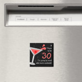 Verjaardag Martini Cocktail Grappige magneet (Insitu (Vaatwasser))