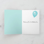 Verjaardag Martini met drie olijven Kaart (Binnen)