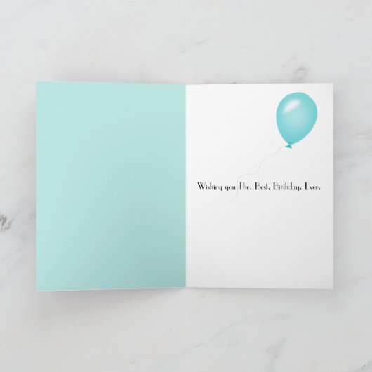 Verjaardag Martini met drie olijven Kaart (Binnen)