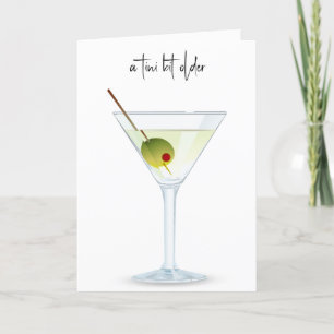 Verjaardag Martini op wit Kaart