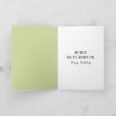 Verjaardag Martini op wit Kaart (Binnen)