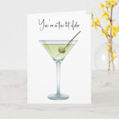 Verjaardag Martini op wit Kaart (Gele Bloem)